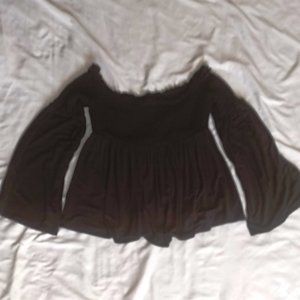 Mossimo Black Bottom Flare Shirt